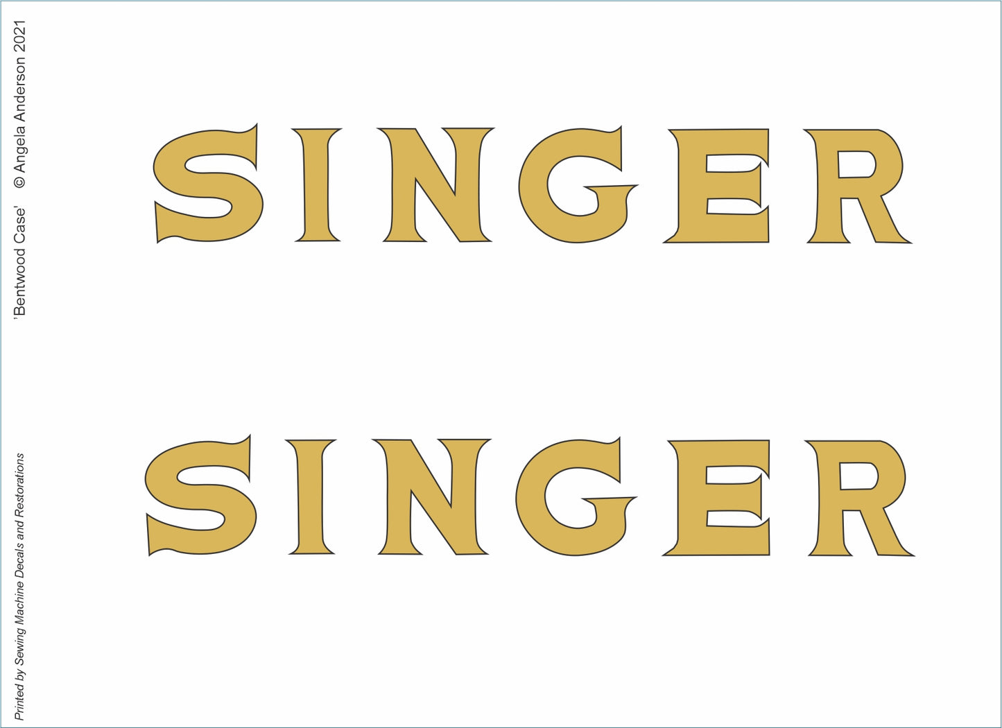 Bentwood Case Decal - "Singer"
