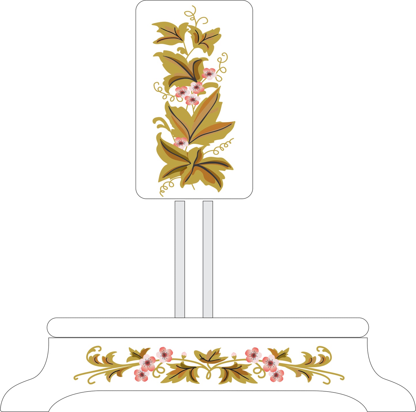 1890 Davis Vertical Feed Sewing Machine Waterslide Decals