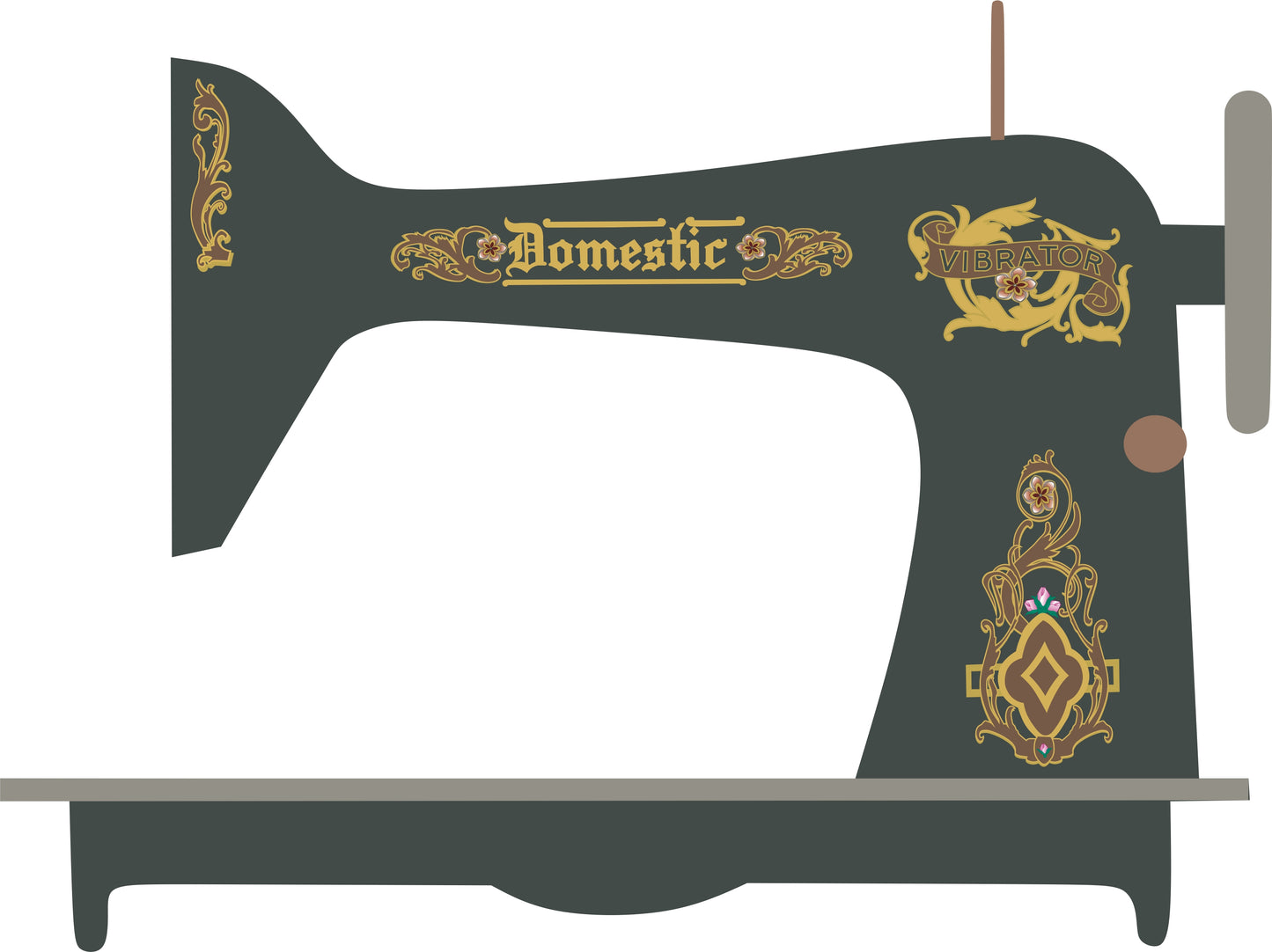 Domestic Vibrating shuttle Sewing Machine Company c1919