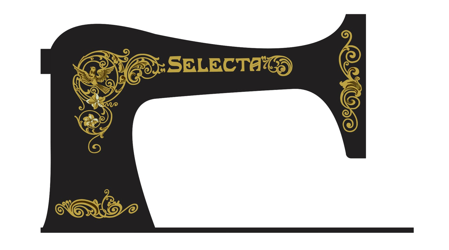 Gritzner 'Selecta' - Sewing Machine waterslide Decals