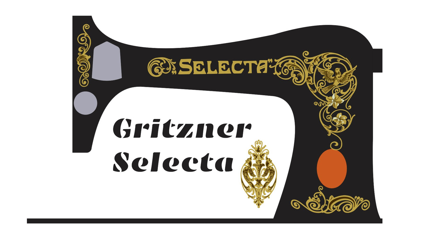 Gritzner 'Selecta' - Sewing Machine waterslide Decals
