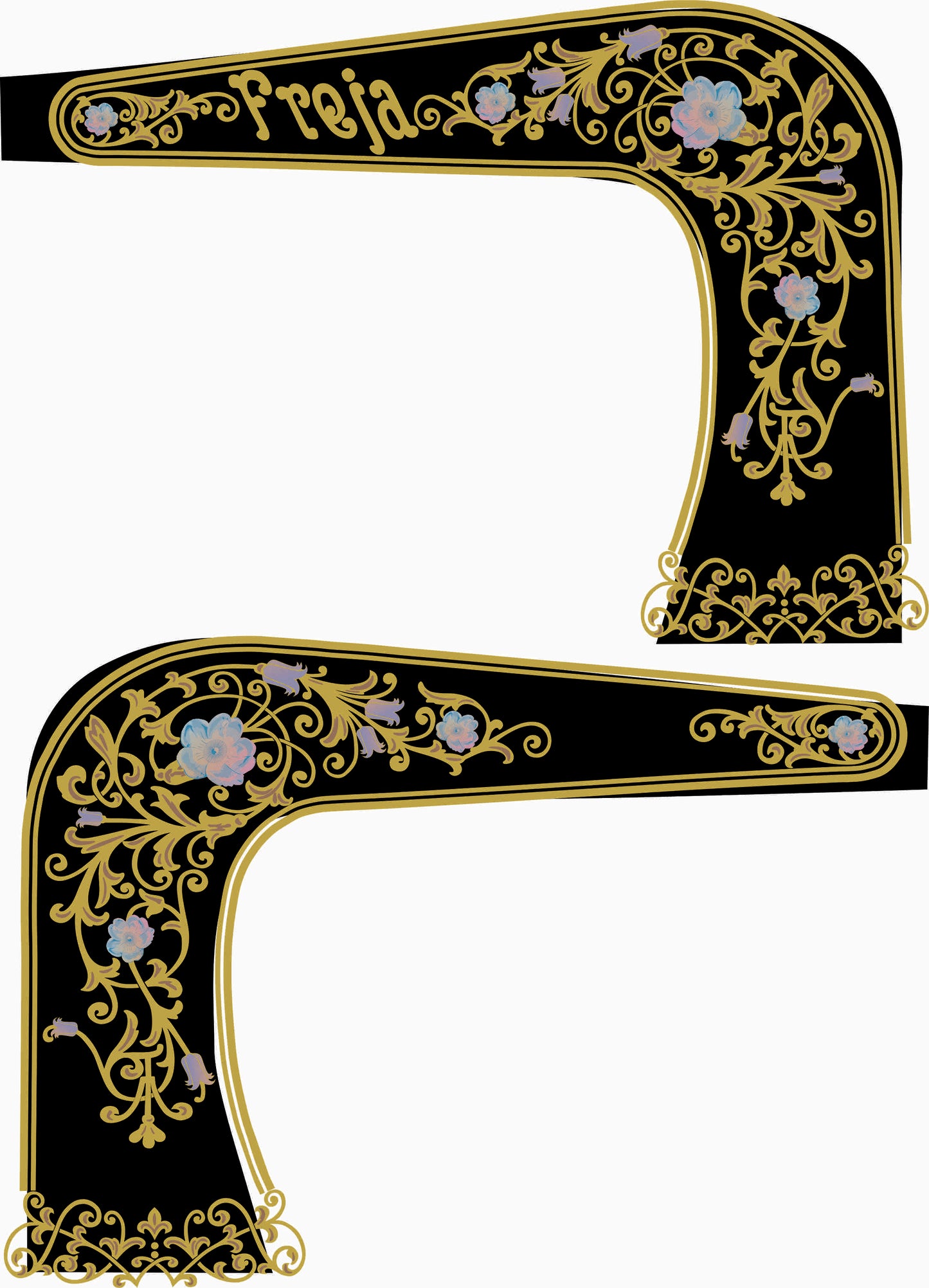 Husqvarna Freya VS Sewing Machine Waterslide decals including wheel guard (v2)