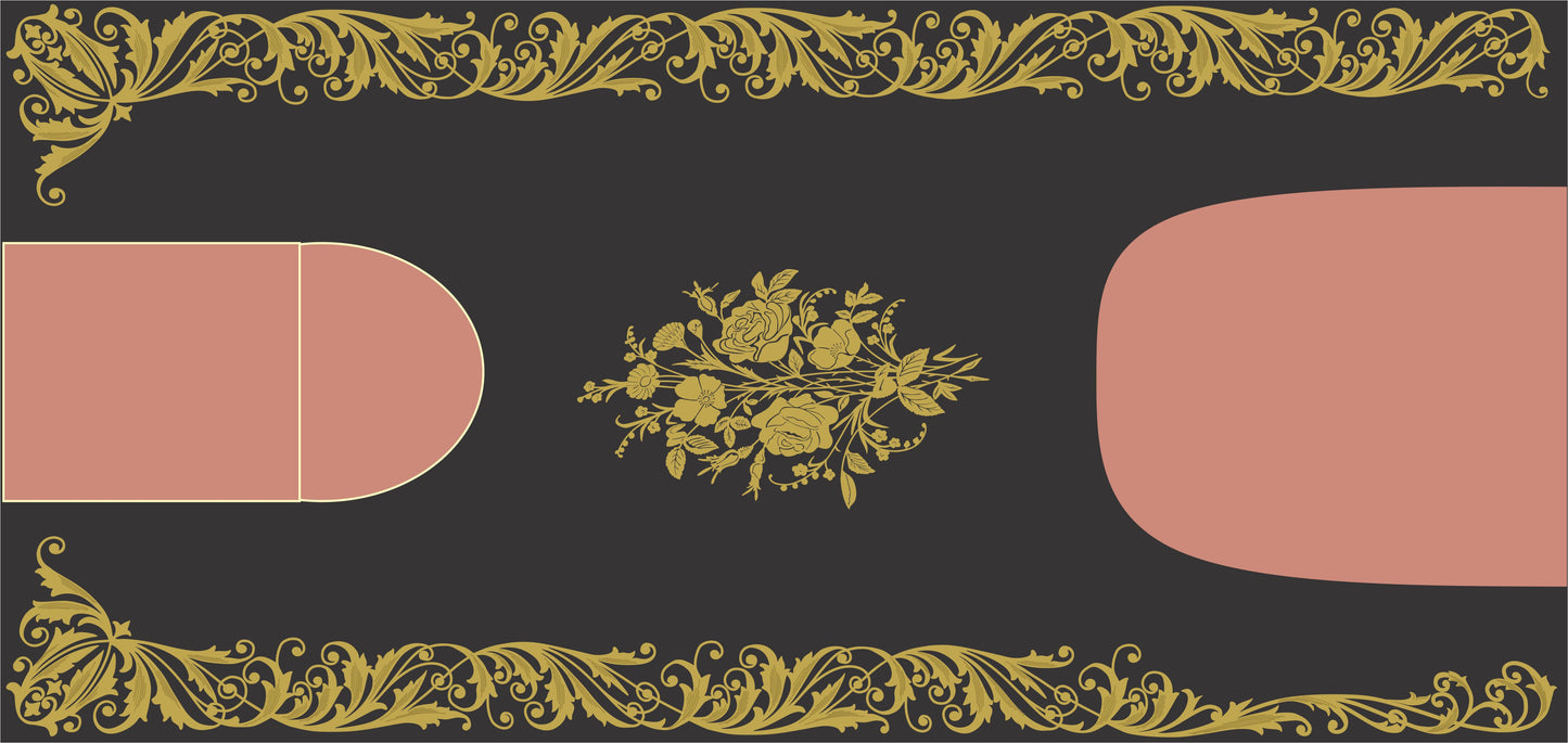 Model 15K 'Scrolls and Roses' Sewing Machine Waterslide Decals