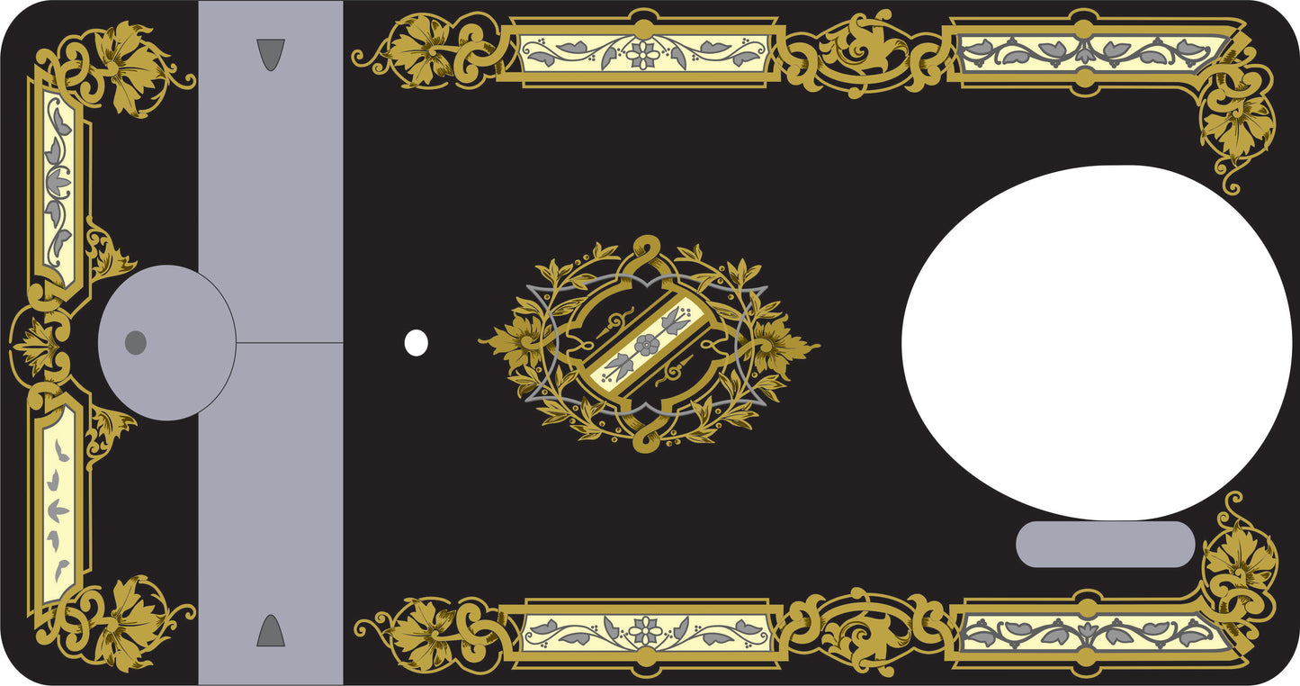 Model 28K 'Victorian' sewing machine waterslide decals
