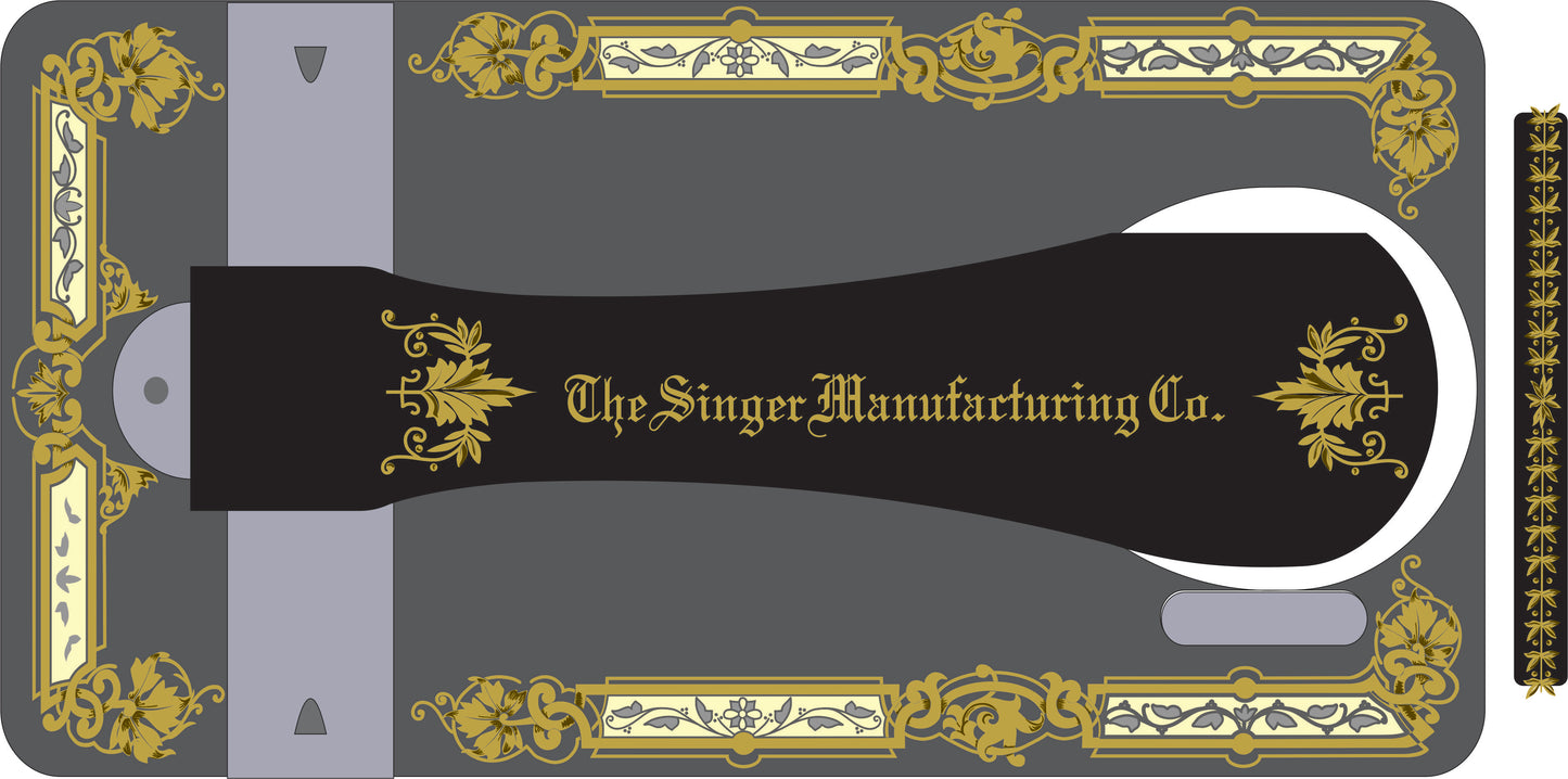 Model 28K 'Victorian' sewing machine waterslide decals
