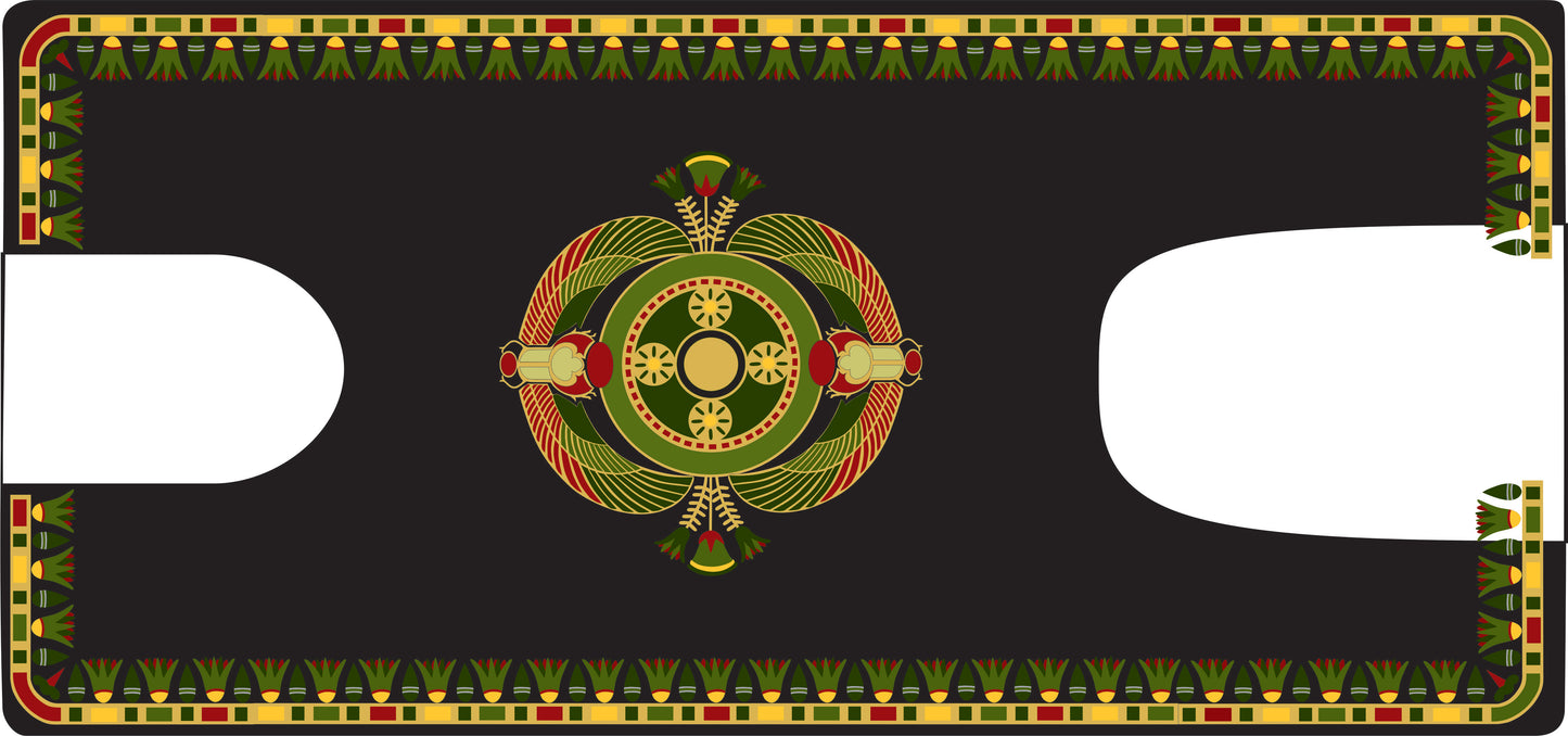 Model 66 "Egyptian Lotus" with red tips (alternate version) sewing machine waterslide decals
