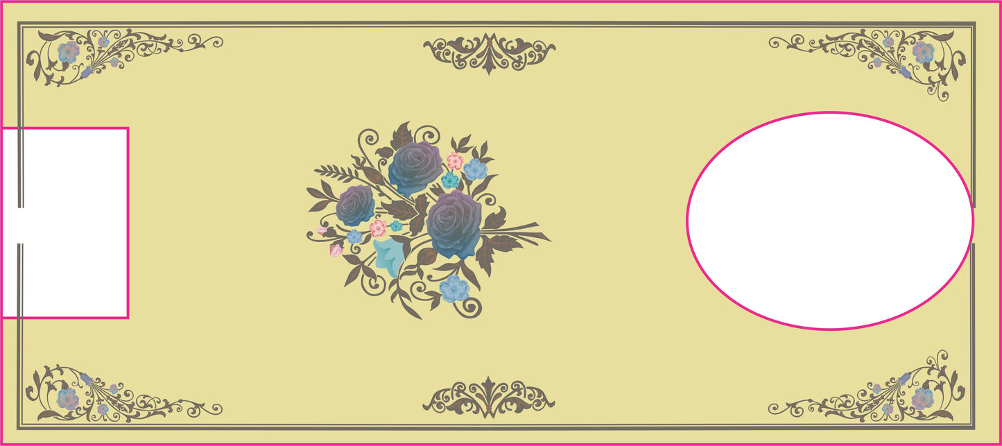 Custom Floral and filigree Decals sewing machine
