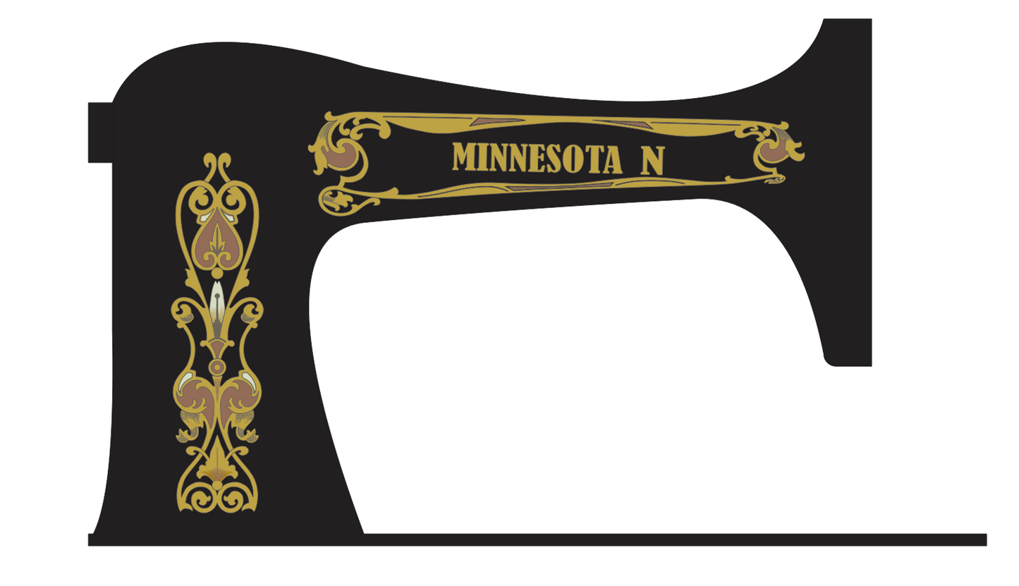 Minnesota N - Sewing Machine waterslide Decals