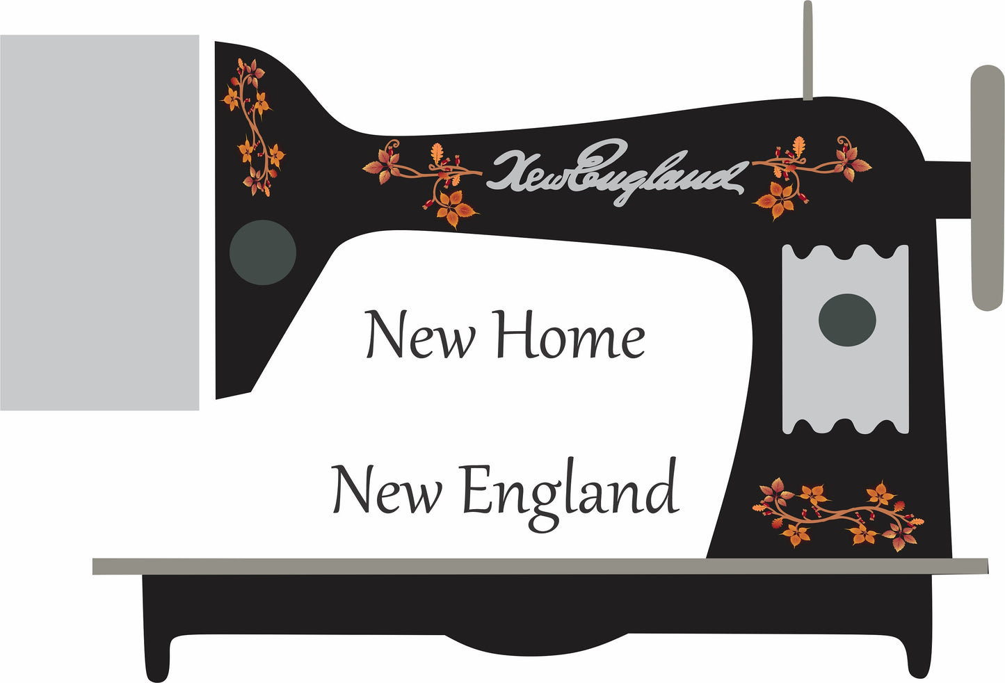 New Home New England sewing machine Decals