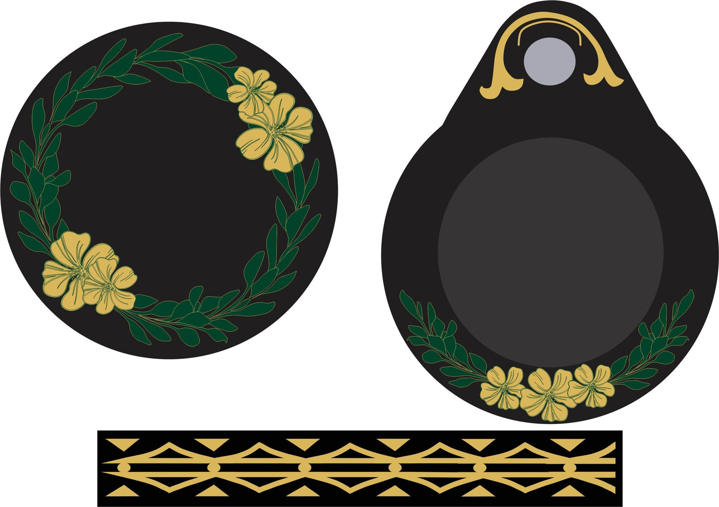 Custom Handcrank sewing machine waterslide decals