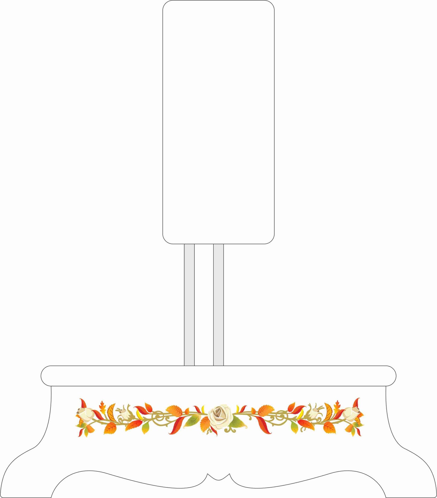 New National Sewing Machine Waterslide Decals (coloured floral)