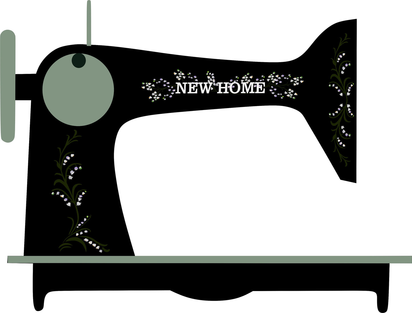 New Home New Style sewing machine Decals