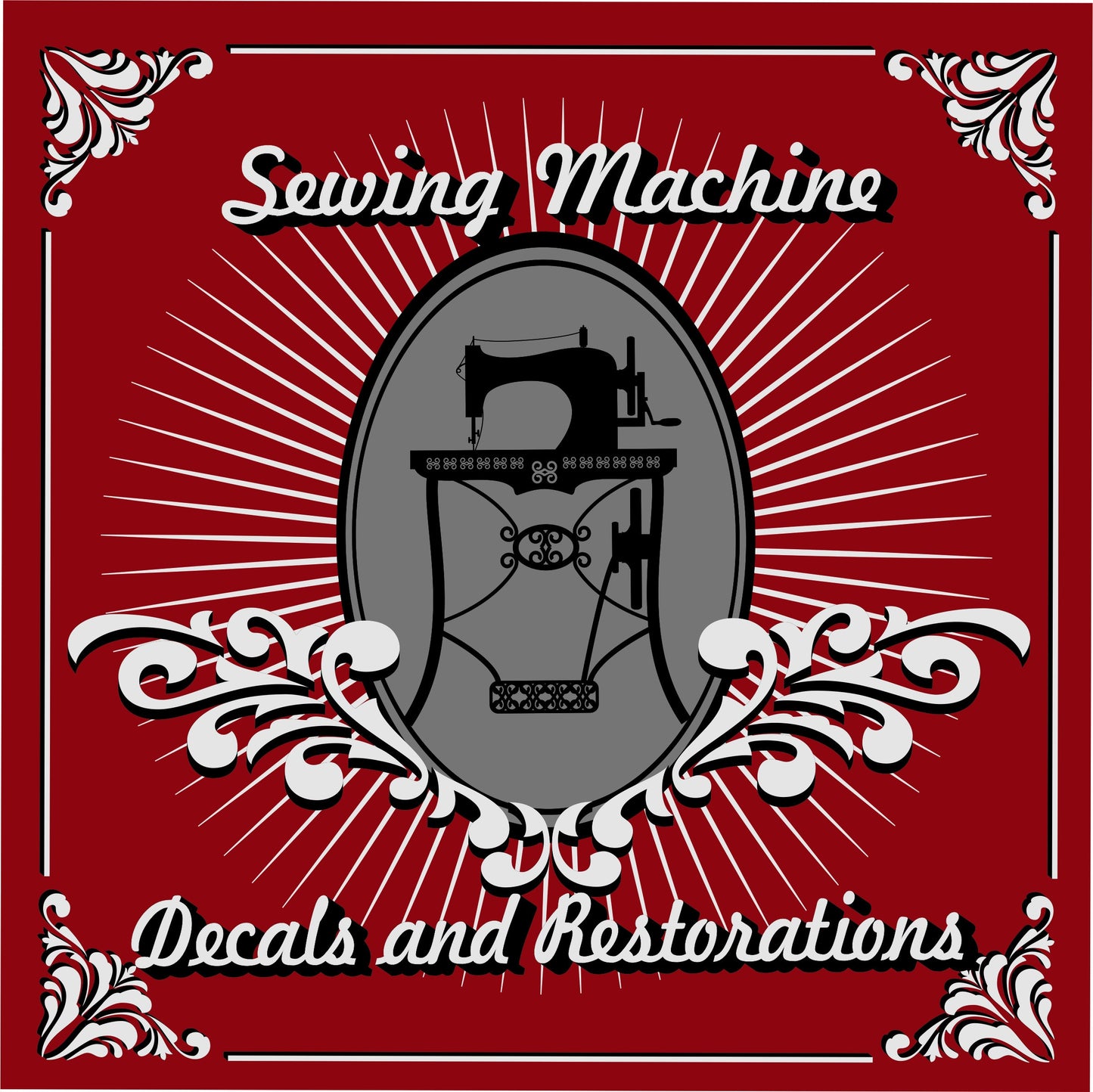 Adler 152 Sewing Machine waterslide decals