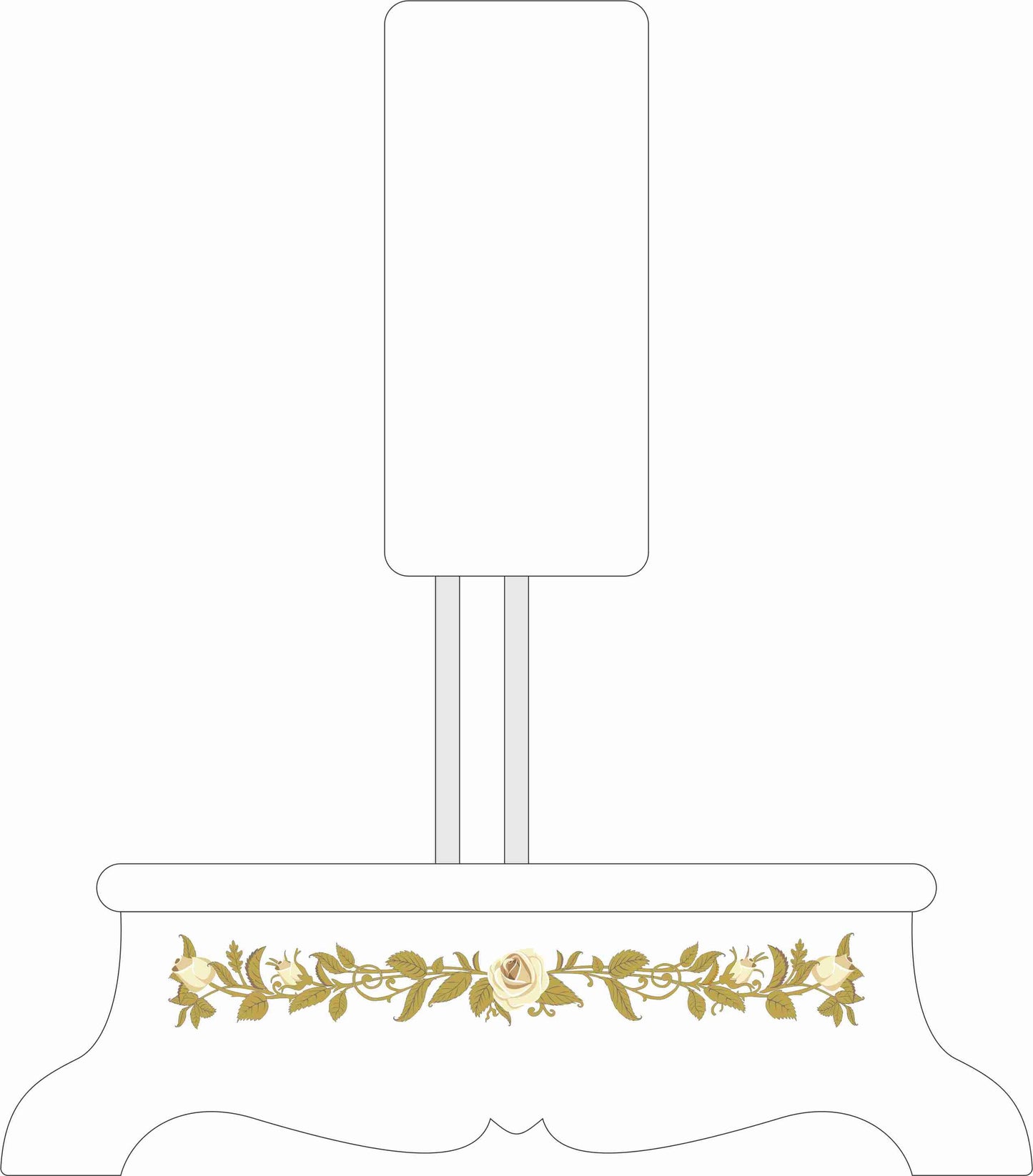 New National Sewing Machine Waterslide Decals (gold base)