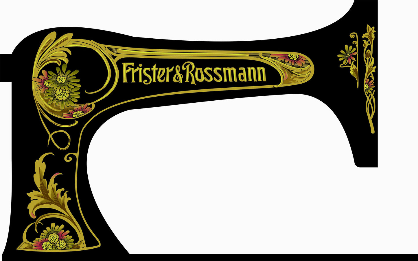 Frister and Rossman VS Sewing Machine Waterslide decals INCLUDES HANDCRANK