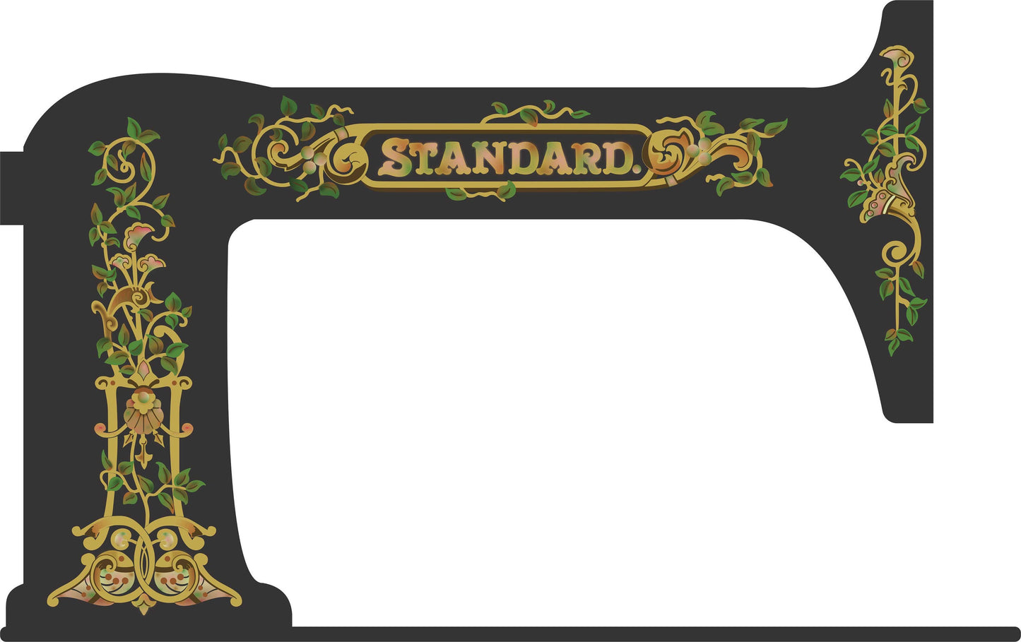 Standard Sewing Machine Waterslide Decals for the Rotary machine