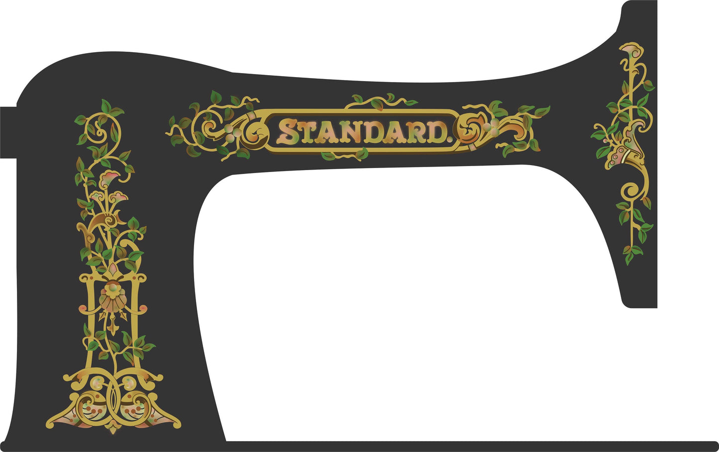 Standard Vibrating Shuttle Sewing Machine Waterslide Decals