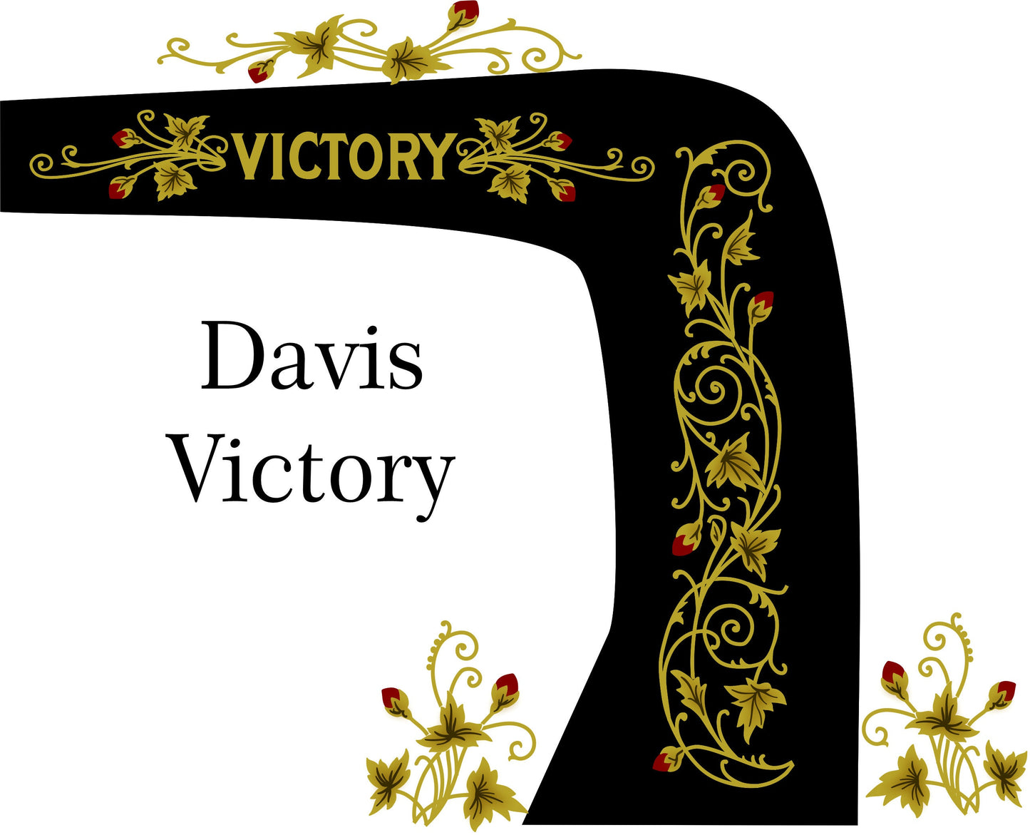 Davis Victory Sewing Machine Waterslide Decals