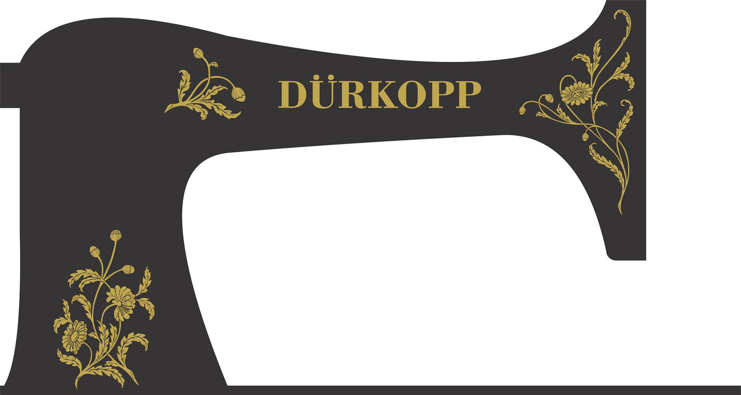 Durkopp CL4-5 Sewing Machine waterslide decals
