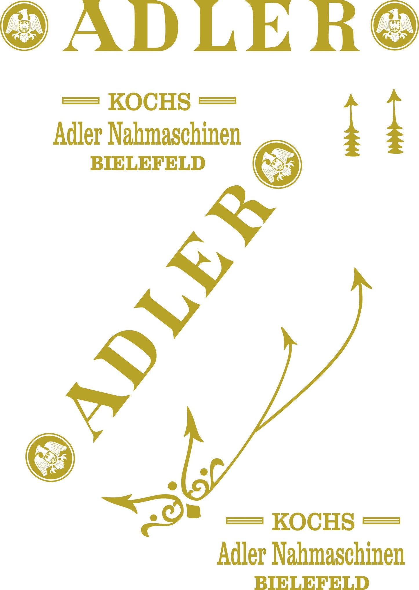 Adler Boot machine waterslide decals