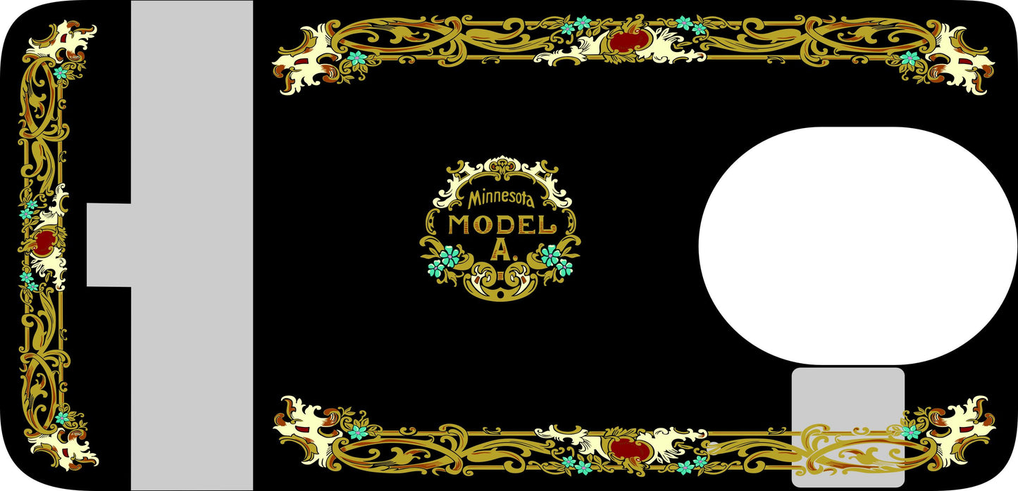 Minnesota Model A - Sewing Machine waterslide Decals