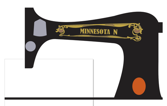 Minnesota N - Sewing Machine waterslide Decals