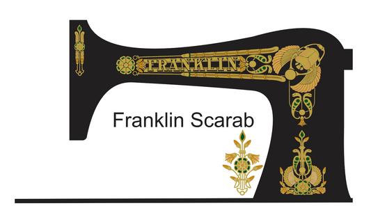 Franklin 'Scarab' Sewing Machine Waterslide Decals
