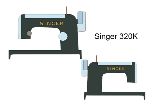 Model 320 Sewing Machine Waterslide Decals