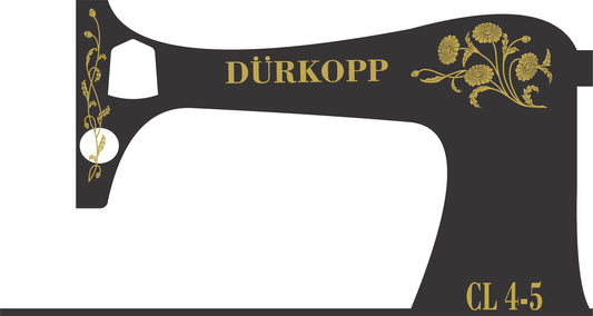 Durkopp CL4-5 Sewing Machine waterslide decals